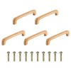 sourcing map 5Pcs Wood Drawer Pulls Handles, 96 mm/3.8" Hole