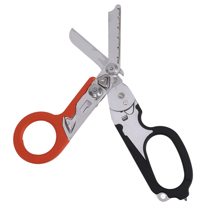 Emergency Response Shears Foldable Shear with Ring Cutter Glass Breaker