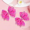 4 Inch Glitter Sprinkle Confetti Birthday Hair Bow Clips for