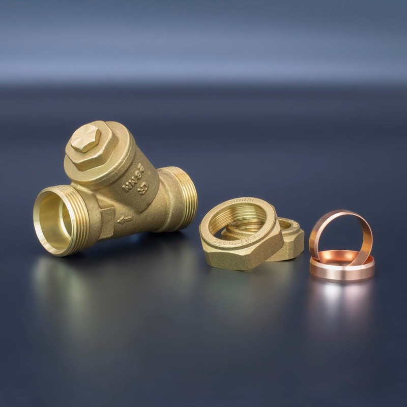 Kudos-Trading - 28mm Magnetic Y Strainer Brass Compression Stainelss Steel