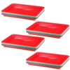 Zonon 24 Pcs Plastic Art Trays 13.3" x 9.8" x