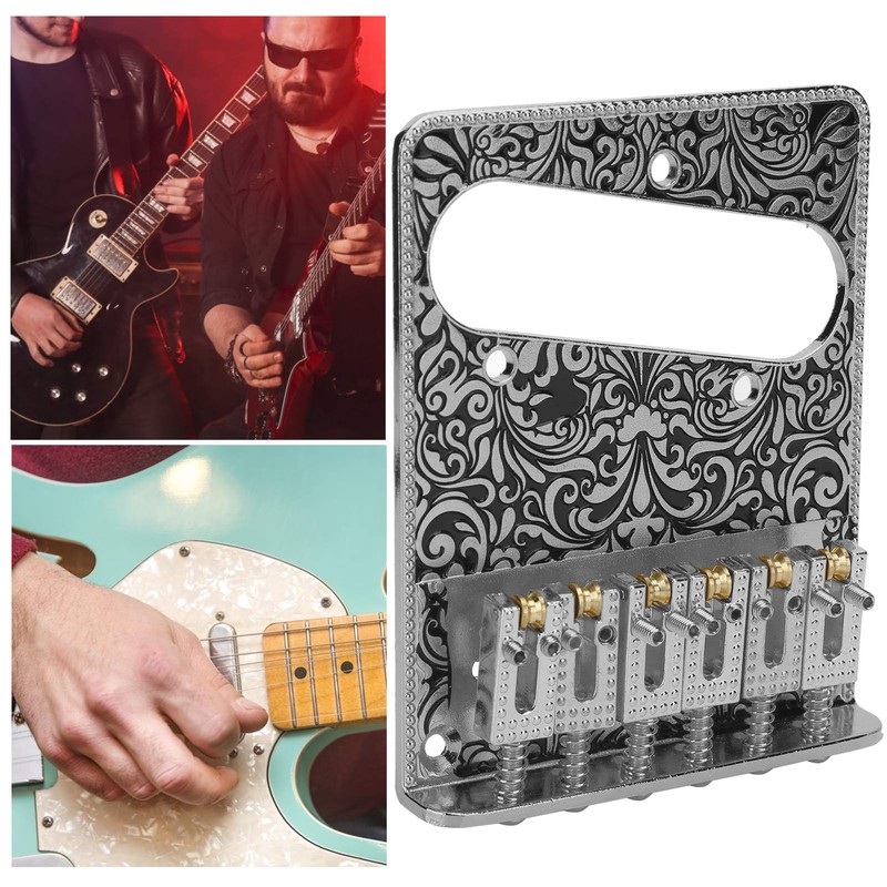 6 String Electric Guitar Bridge Guitar Tailpiece Spare Parts Fit