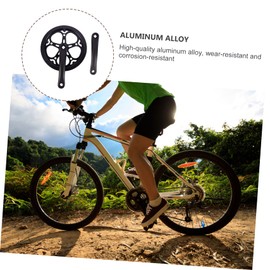 Kisangel 1 Set Bicycle Crankset Single Ring Bike Crankset for Single Speeds Bike 52t Crankset 52 Tooth Crankset Replacement for Crank P_b0936qsxxd Aluminum Alloy Mountain Bike Crankshaft