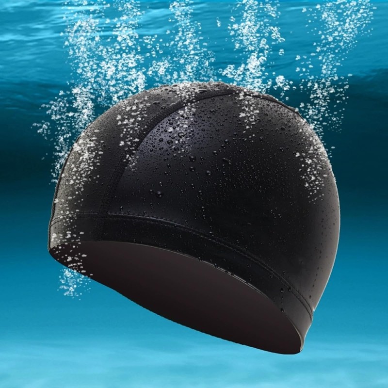 ALLVD Swim Cap, One Size Fits Most, Unisex, Adults, Quick