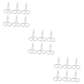 Baluue 3 Sets 6pcs Stainless Steel Eyebrow Tweezers Precision Eyebrow Clamp for Lash Extensions Makeup Tools for Women