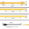 Toolzia Flexible COB LED Strip Light, High Brightness