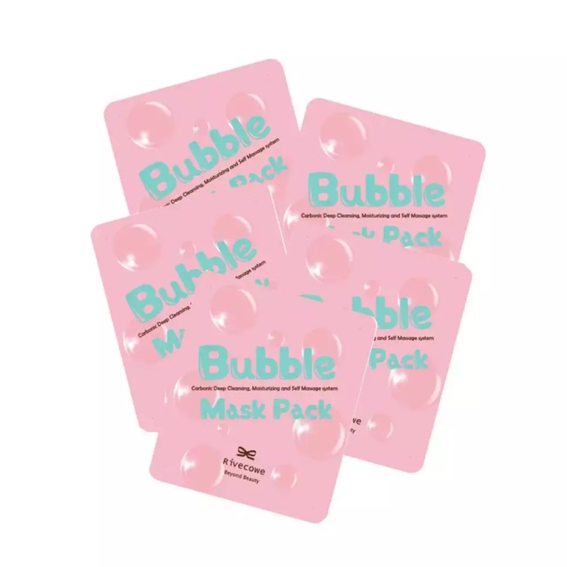 Livecoy 리브코이 버블 마스크팩 5개입 클랜징 마스크팩 LivCoi Bubble Mask