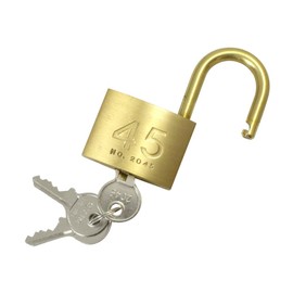 Nichi Seisakusho 2045D45KA 2045D Cylinder Padlock, 1.8 inches (45 mm), Keyed Identical Type, 3 Keys