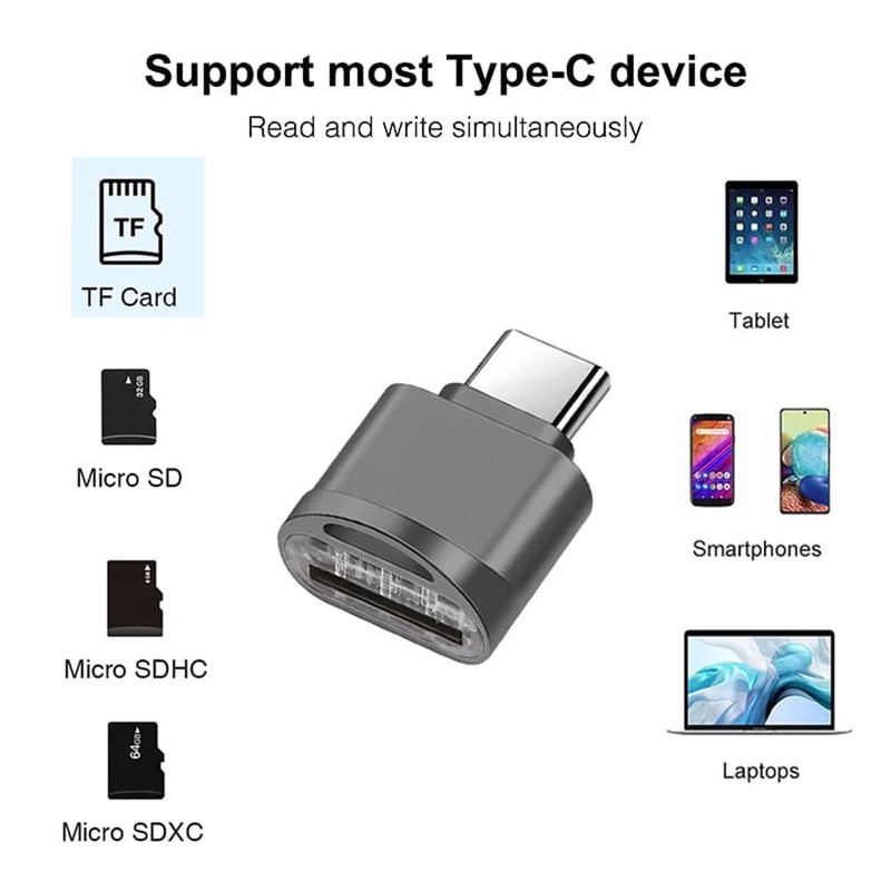 Micro SD Card Reader USB C, C Type Card Reader