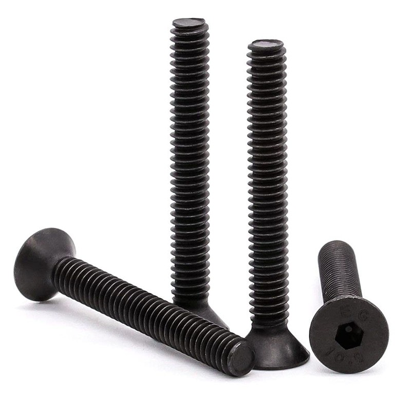 Glvaner M6 x 50mm Flat Head Socket Cap Screws Bolts