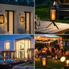 Solar Lantern Outdoor Lights,2 Pack Waterproof Solar Powered Lanterns with