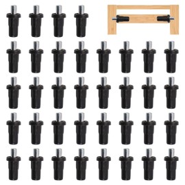 UFURMATE Spring Loaded Repair Pins, 36Pcs Plastic Blinds Repair Pins Cabinet Door Repair Pins Damper Replacement Repair Pins Cabinet Furniture Shelf Pins Support, Dia. 7.5mm/0.29 in (Black)