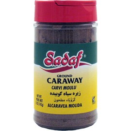 Sadaf Ground Caraway - Caraway Powder for Cooking & Food Seasoning - Spices & Seasonings - Ground Caraway Seeds - Kosher - 5 oz Bottle with Shaker Top