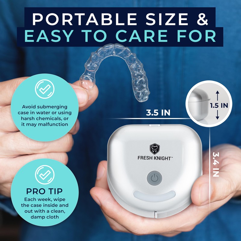 FRESH KNIGHT UVC Retainer Cleaner & Denture Cleaner - UV