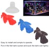 Tnfeeon 3Pieces Lifelike Aquarium Fish Ornament,Environmentally Friendly Silicone Colorful Gold