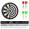 BBXWANG 12" Double-Sided Dart Board Set, Hanging Target Dart Board