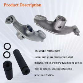 JINFANNIBI 2pcs Rocker Arms & Rocker Arm Shafts for Yamaha Warrior 350 YFM350X 1990-2004