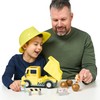 Bluey Dump Truck Toy with Hard Hat Muddy Bingo Figures