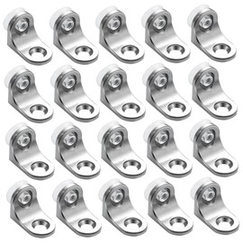 Outanaya 20Pcs Thickened Zinc Alloy Mounting Brace Support Pegs for Glass Shelves Bracket Fixing for Wardrobe and Furniture Installation