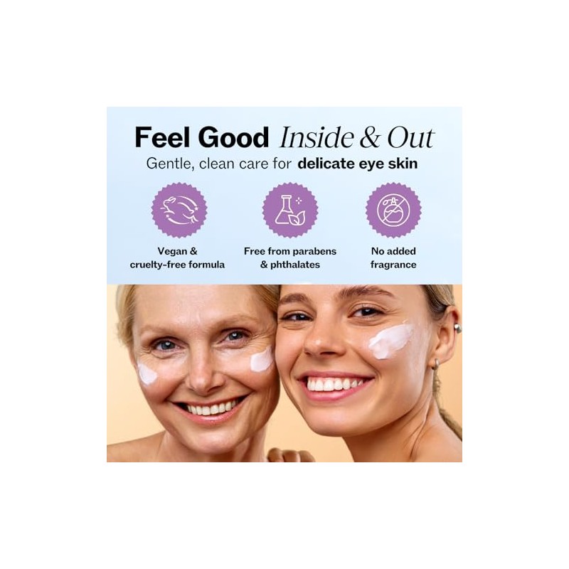 Eye Cream Moisturizer (1.7oz) 94% Natural Anti Aging Skin Care