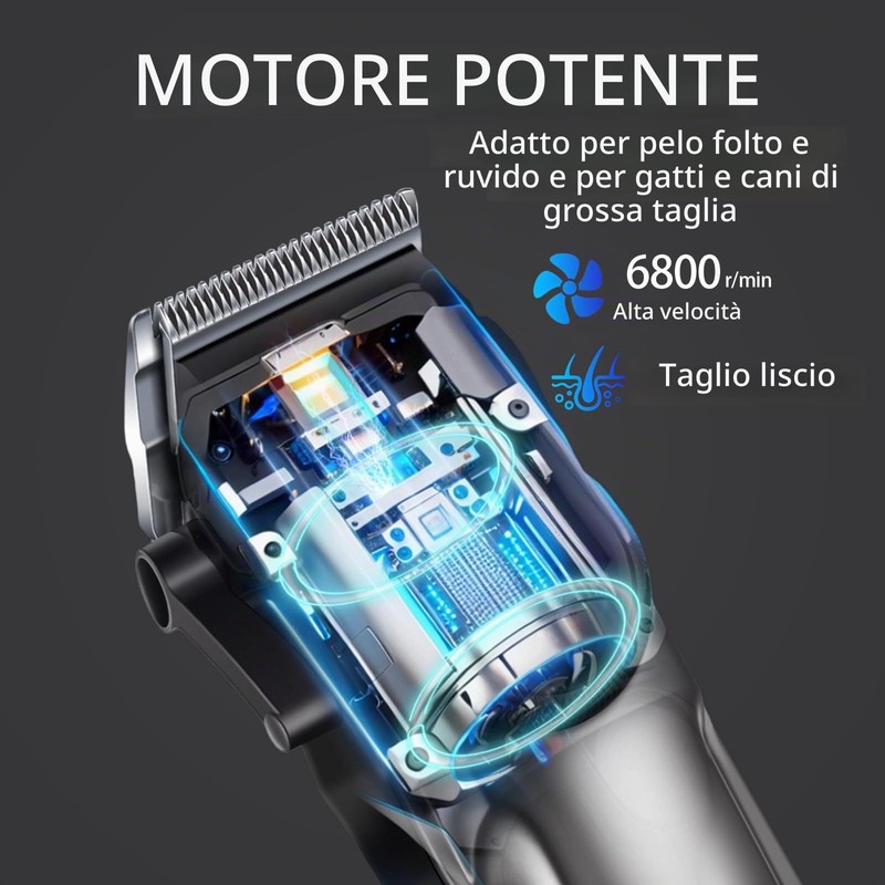 Tosatrice per Cani e Gatti,Tosatrice per Cani Pelo Lungo Professionale,Lame