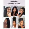 Hidden Strap 360 Full Lace Front Wigs Human Hair Invisible