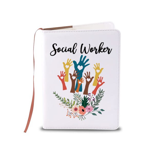 LQRI Social Worker Appreciation Gifts Social Work Leather Notebook Journal