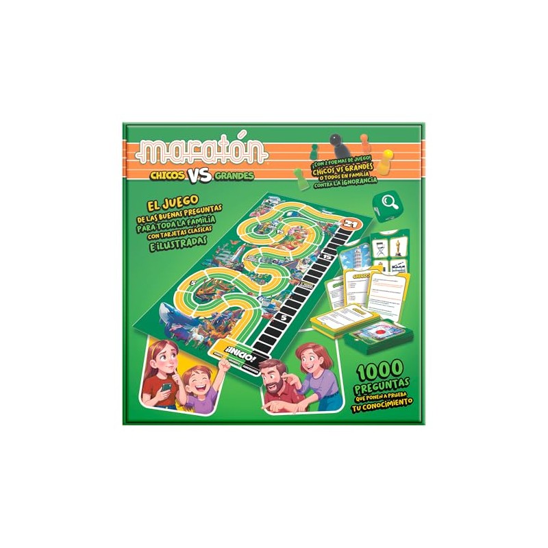 Juego DE Mesa MARATON Chicos VS Grandes Caja Carton