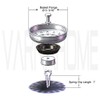 VARNAHOME Kitchen Sink Basket Strainer Replacement for US Standard Drains
