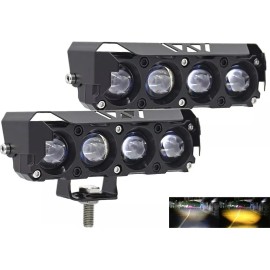 Par Luces Led Auxiliares Faros Para Motos Auto Impermeable