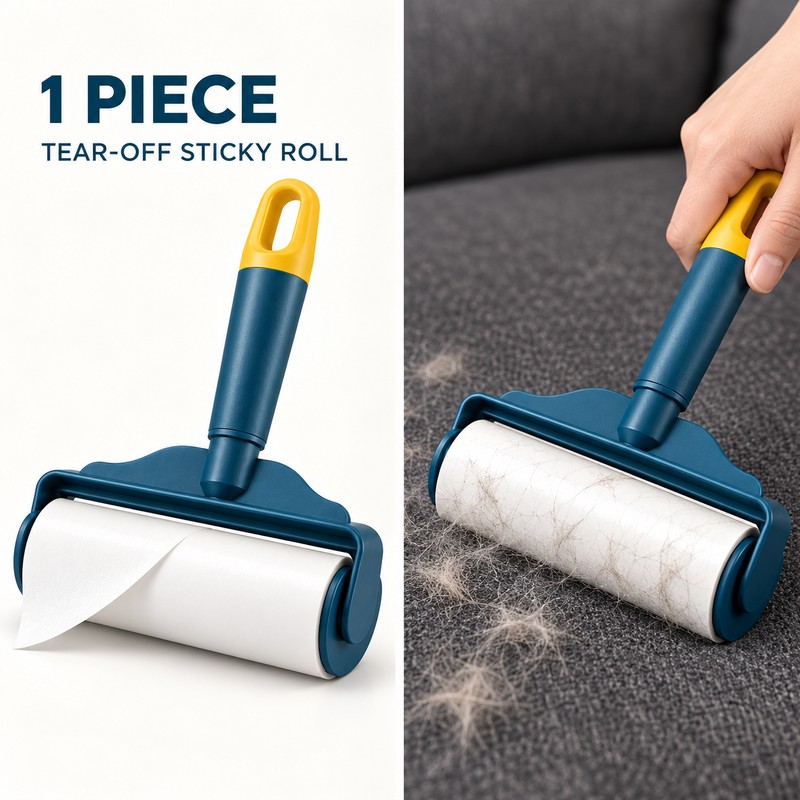 Tear-Off Lint Roller for Pet Hair & Clothes – Sticky