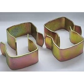 Metal U Clips for Divan and Ottoman Bed Bases, Steel, Set of 4