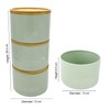 Set of 3 Stackable Tea Coffee Sugar Canister Airtight Food
