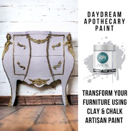 Daydream Apothecary Premium Chalk Style Paint for Furniture, Home Décor, Wood, DIY Interior Projects, Quick Dry, No Prep or Prime Needed, Matte Gray - 8oz