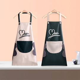 Sangsang&amp; 1+1 Kitchen Waterproof One Piece Hand Towel Apron Daycare Children_Toddler Workshop Apron_Art, Dark Green+Dark Green / 상상앤드 1+1 주방 방수 원피스 핸드타월 앞치마 어린이집 어린이_유아 공방 앞치마_미술, 다크그린+다크그린