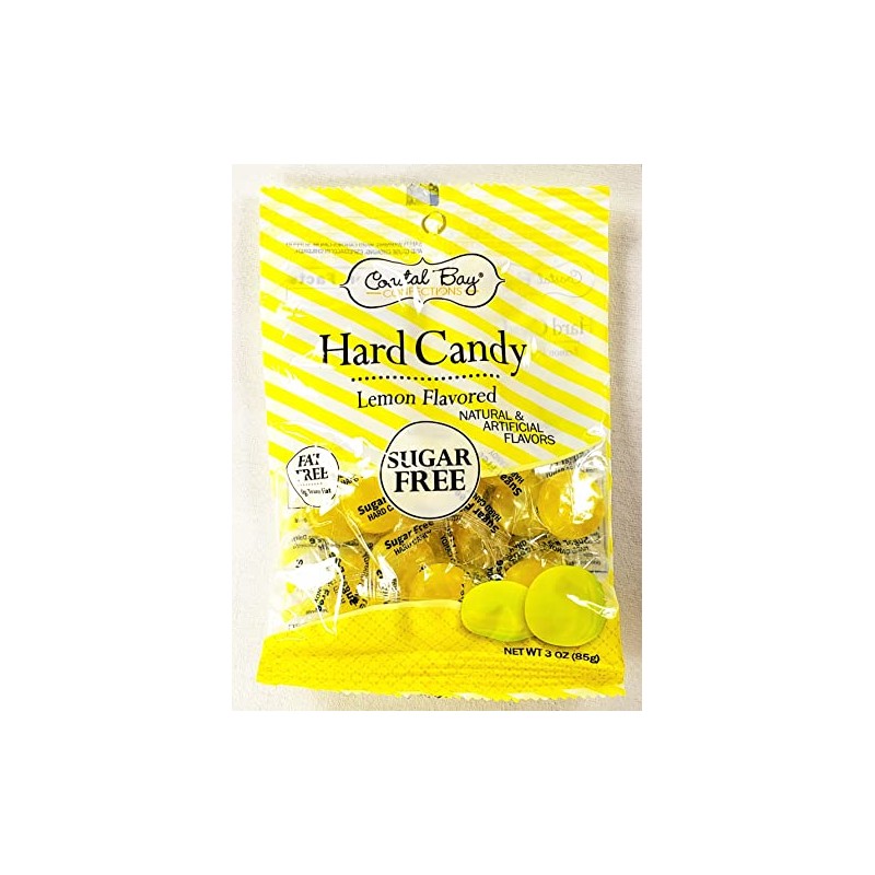 Hard Candy, Lemon-flavored, Sugar Free