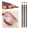 3 Lápiz Para Diseño Delineado De Cejas Microblading Colores Color Café Medio