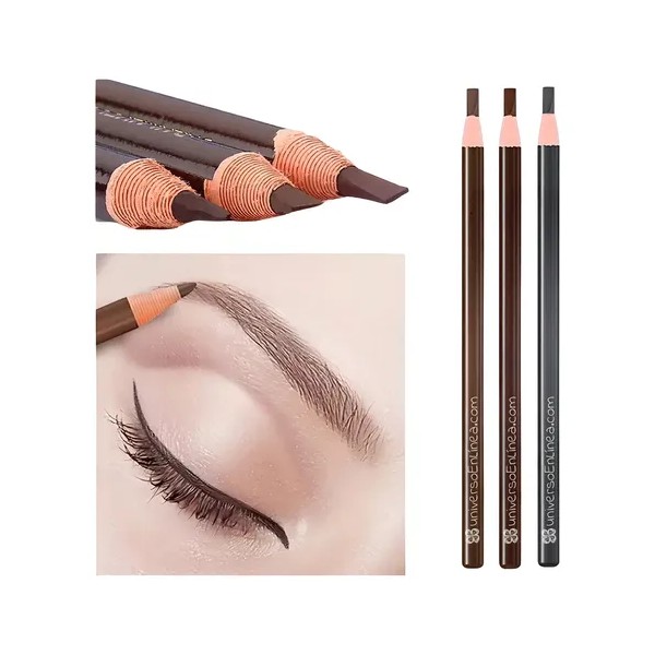 3 Lápiz Para Diseño Delineado De Cejas Microblading Colores Color