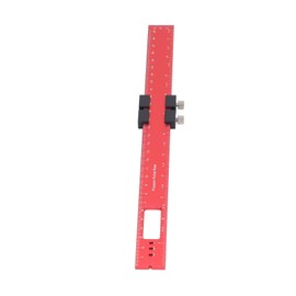 Woodworking Scribing Ruler, Slide Stop Marking Ruler 300mm Aluminum Alloy Pocket Engineer Ruler T Type Scribing Ruler Marking Measuring Ruler