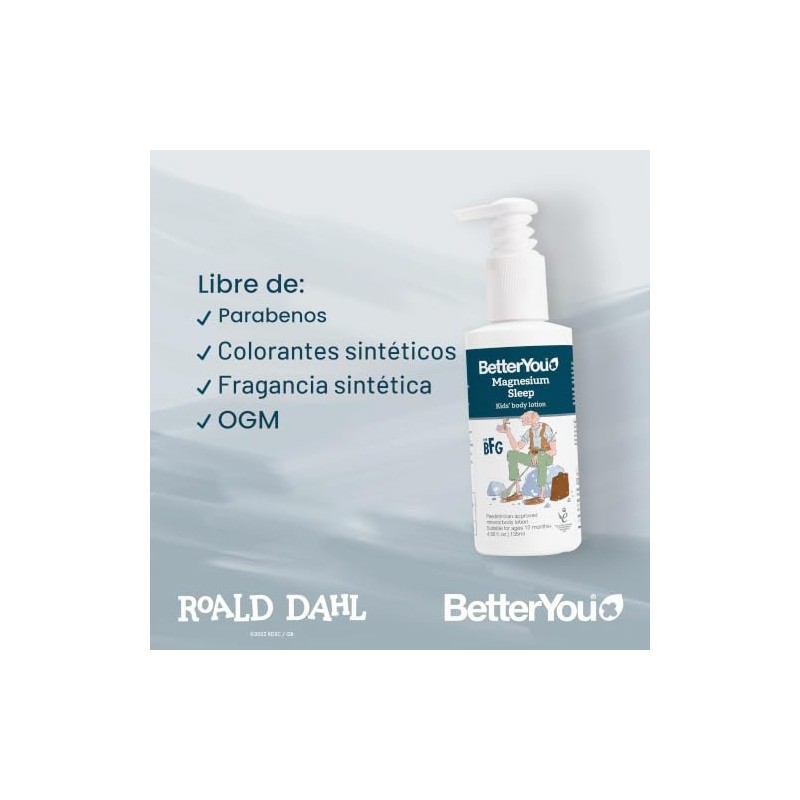BetterYou Natural Magnesium Sleep Lotion Junior 135ml