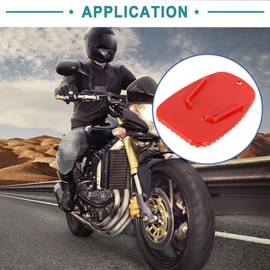 ACROPIX Motorcycle Kickstand Pad Plate Pad Parking Stand Side Stand Extension Pad - Pack of 1