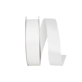Reliant Ribbon Single Face Satin Allure Sfs Ribbon, 1-3/8 Inch X 100 Yards, White