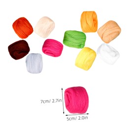 Gatuida Portable Wool Felting Kit of Colors Each DIY Needle Felting Materials for Crafts Enhance Creativity Problem Solving Skills with Soft Wool Strips