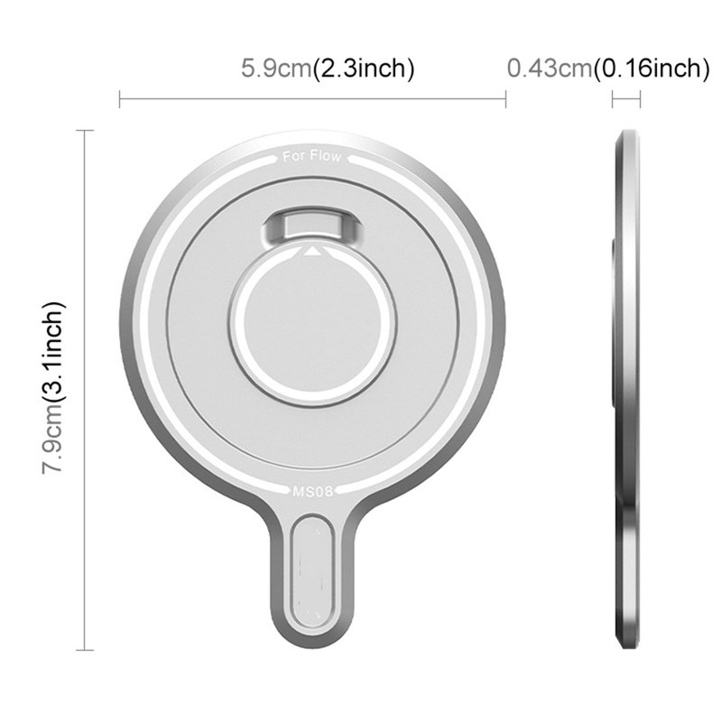SZZCNOX Molbile Phone Magnetic Mount Adapter for Insta360 Flow/Flow Pro