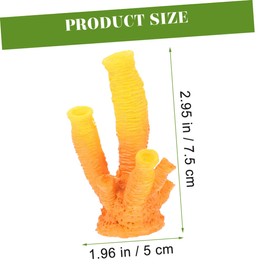 Mobestech 3pcs Simulated Sea Star Coral Decor Vivid Aquarium Ornament for Accessories Home Decoration Lightweight Coral Figurine for Artistic Atmosphere