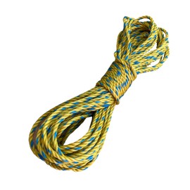24tarpp Cuerda 6MM Amarilla SOGA para Amarre Multiusos Lazo para TENSAR MALLASOMBRA Y Lonas SOGA DE Uso RUDO Amarilla 6MM 10 MTS
