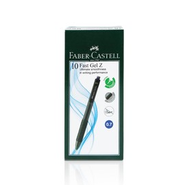 Faber-Castell Fast Gel-Z Extraordinary Smooth Gel Pen 0.5mm Extra Fine Point, Extra-Soft Tip, Fast Dry Ink, Non-Smudge, Suitable for Students & Working Professionals. (Blue, Fast Gel-Z 0.7mm)