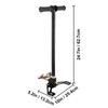 4500 PSI 3-Stage High Pressure Hand Pump with Gauge, 19.7