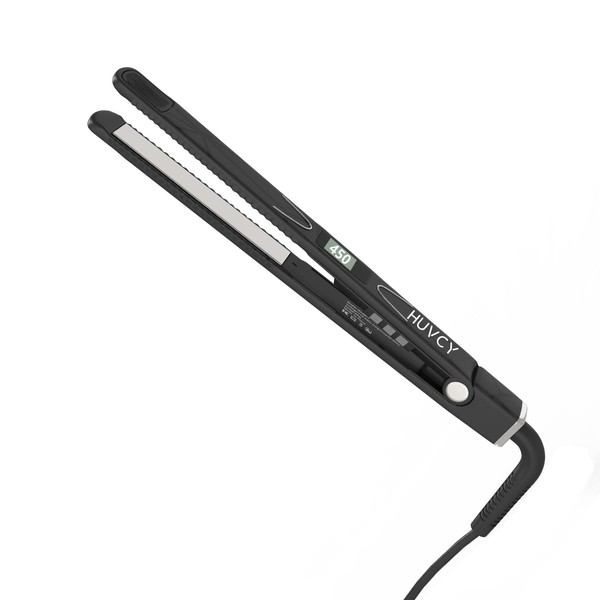 Huvcy 1 Inch Hair Straightener, Fast Heating Dual Voltage Hair