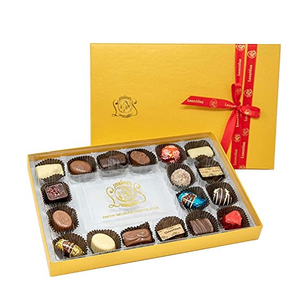 Leonidas Belgian Chocolate Rectangular Gift Box – 18 pcs. – Belgium Assorted Chocolate Rectangular Box Gourmet Gift